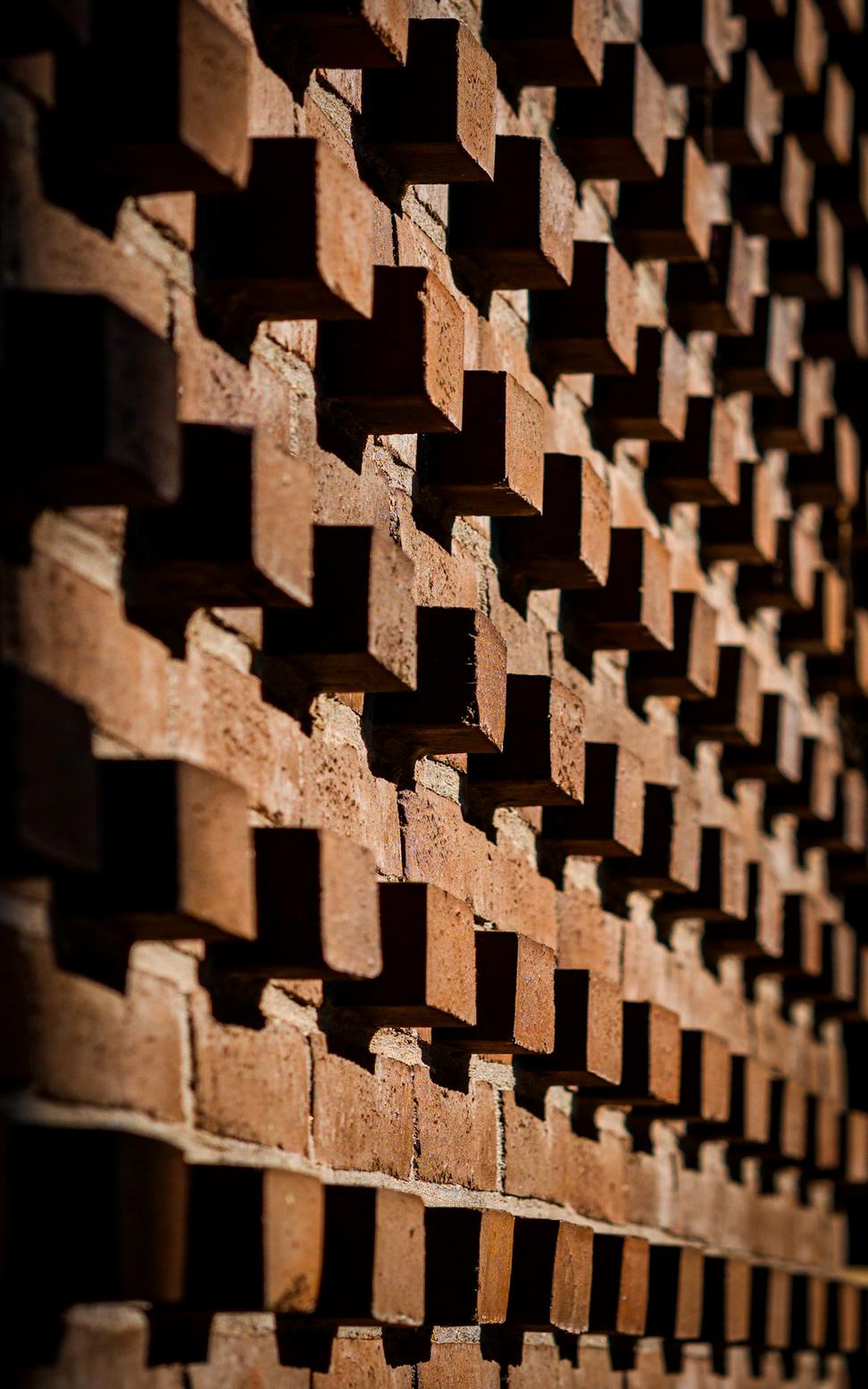 Exposed brick detail